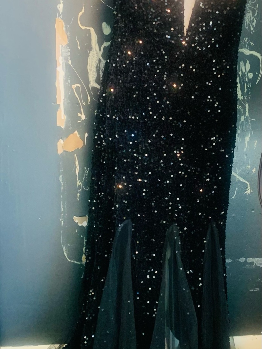 Twilight black sequin gown Size 1X from Fashion Nova. - Picture 5 of 16